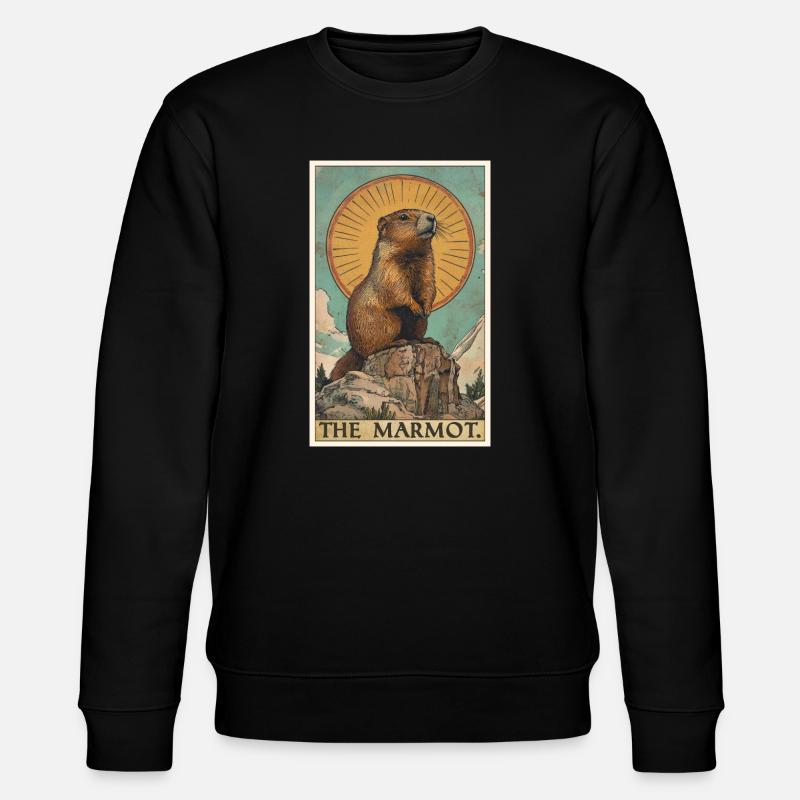 Marmots Groundhog - Stanley/Stella CHANGER Unisex Organic Sweatshirt - black
