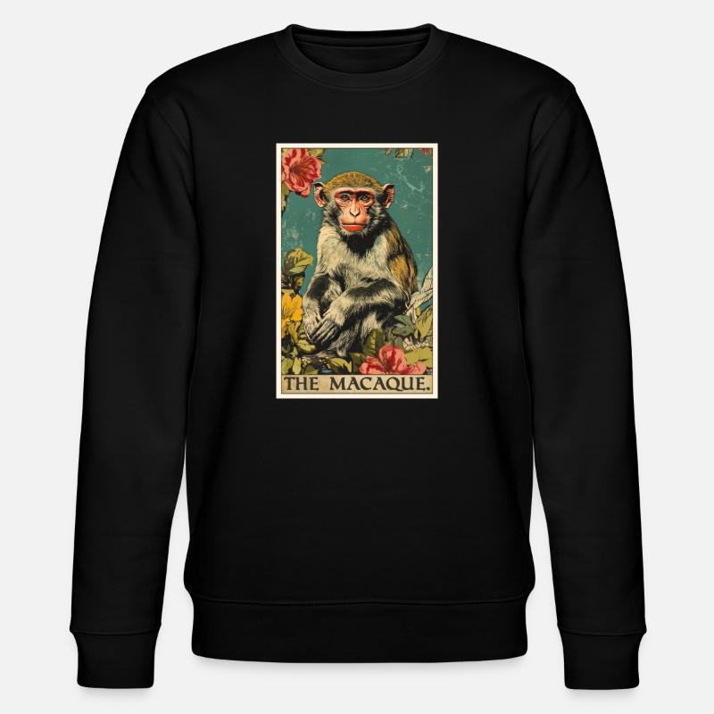 Makak Makak - Stanley/Stella økologisk unisex-sweatshirt CHANGER - sort