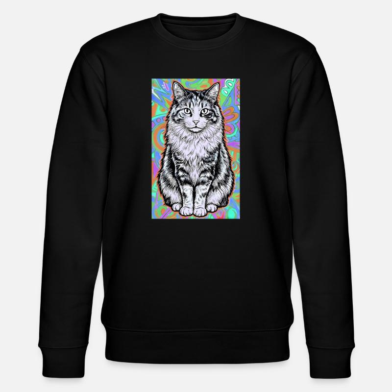 chat - Sweat bio CHANGER Stanley/Stella Unisexe - noir