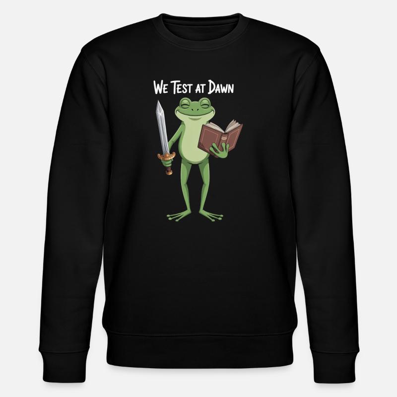 Frog Knight at Dawn - Stanley/Stella CHANGER Unisex Organic Sweatshirt - black