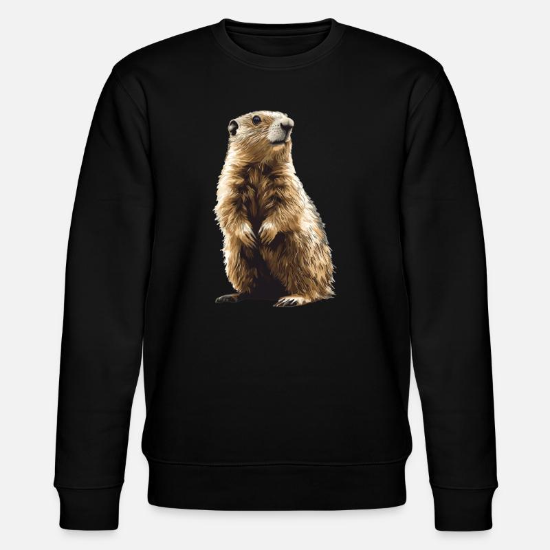 Marmots Groundhog - Stanley/Stella CHANGER Unisex Organic Sweatshirt - black