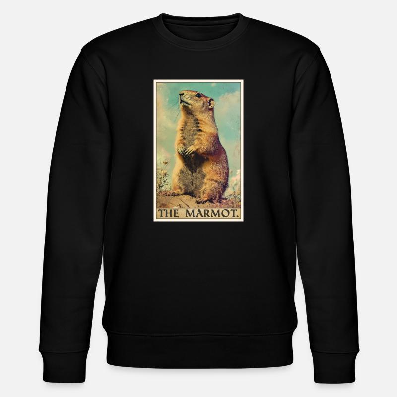 Murmeltiere Murmeltier - Stanley/Stella Unisex Bio-Sweatshirt CHANGER - Schwarz