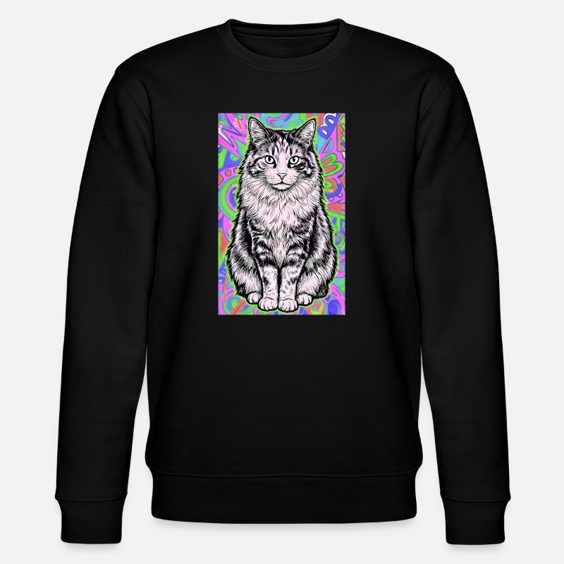 chat - Sweat bio CHANGER Stanley/Stella Unisexe - noir
