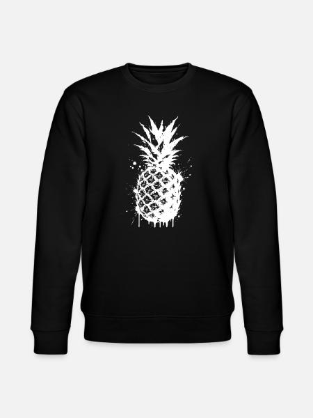 Splashed pineapple spray - Stanley/Stella CHANGER Unisex Organic Sweatshirt - black