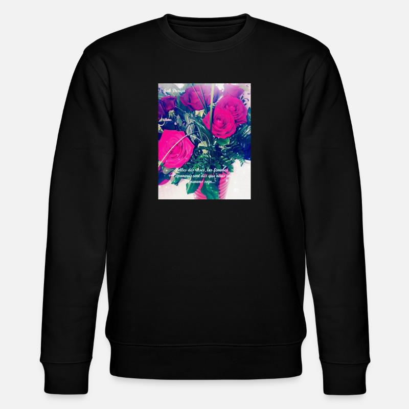 Sab Design Roses - Sweat bio CHANGER Stanley/Stella Unisexe - noir