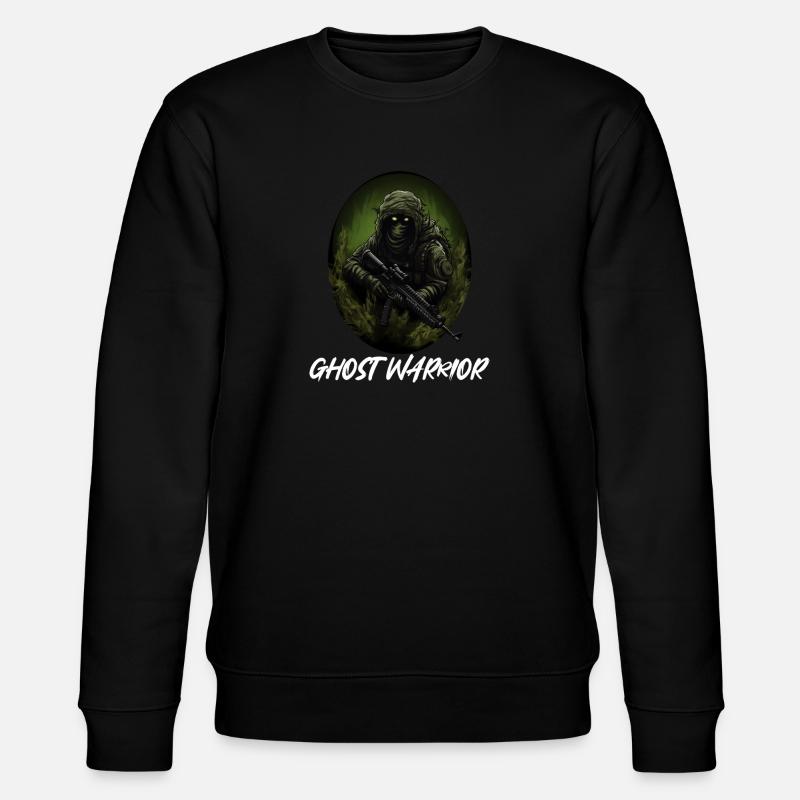 Ghost Warrior Soldat - Stanley/Stella Unisex Bio-Sweatshirt CHANGER - Schwarz