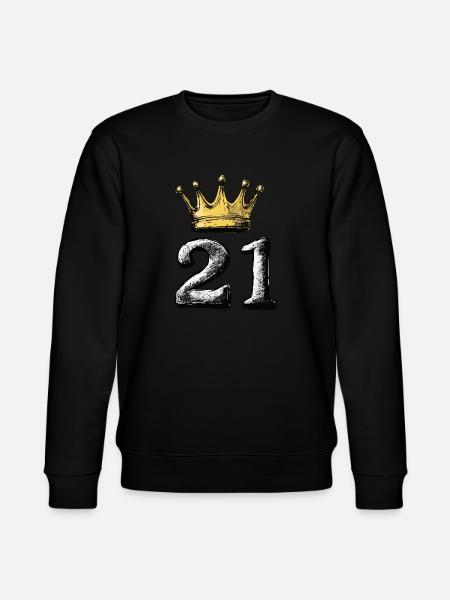21 Number Krone - Stanley/Stella CHANGER Unisex Organic Sweatshirt - black