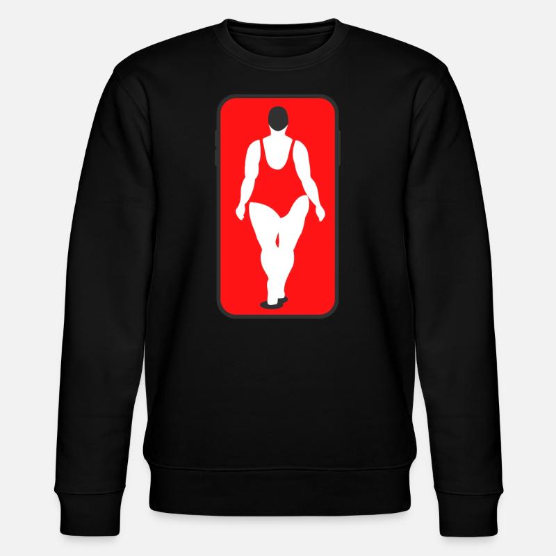 Dicke Frau im Badeanzug - Stanley/Stella Unisex Bio-Sweatshirt CHANGER  - Schwarz