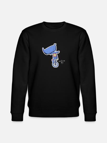 Rhino unicycle - Unicycle # 1 - Stanley/Stella CHANGER Unisex Organic Sweatshirt - black
