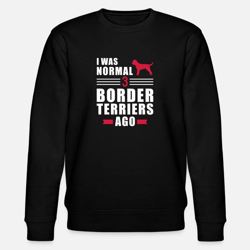 Border Terrier - Stanley/Stella Unisex Bio-Sweatshirt CHANGER  - Schwarz