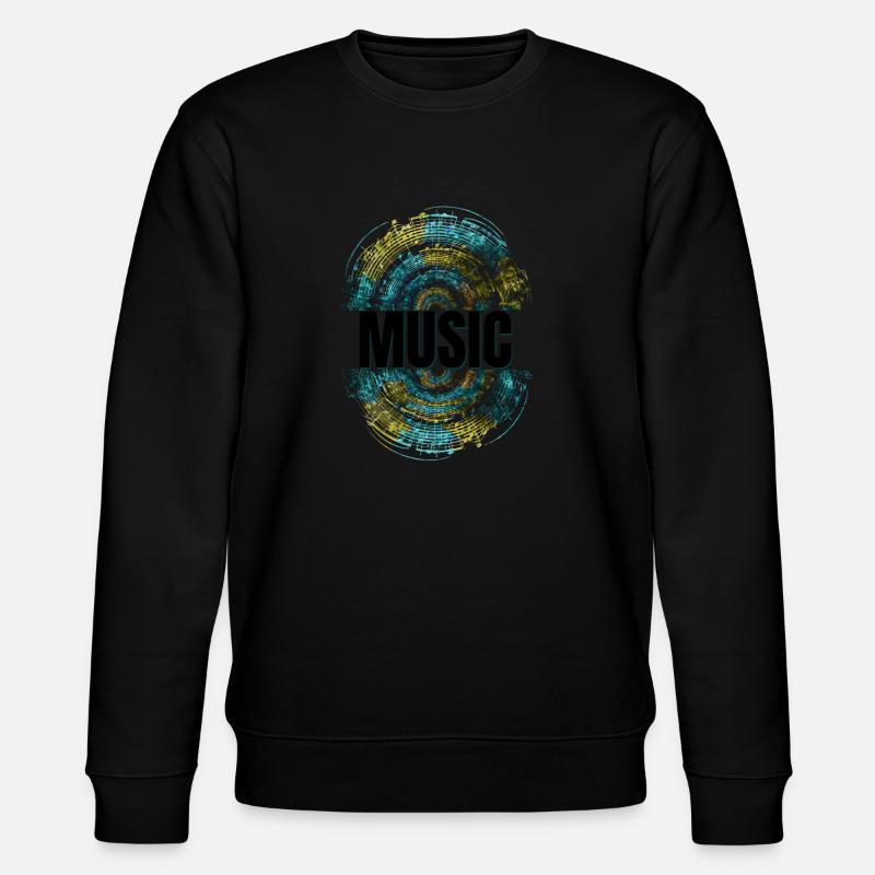 Music - Stanley/Stella Unisex Bio-Sweatshirt CHANGER  - Schwarz