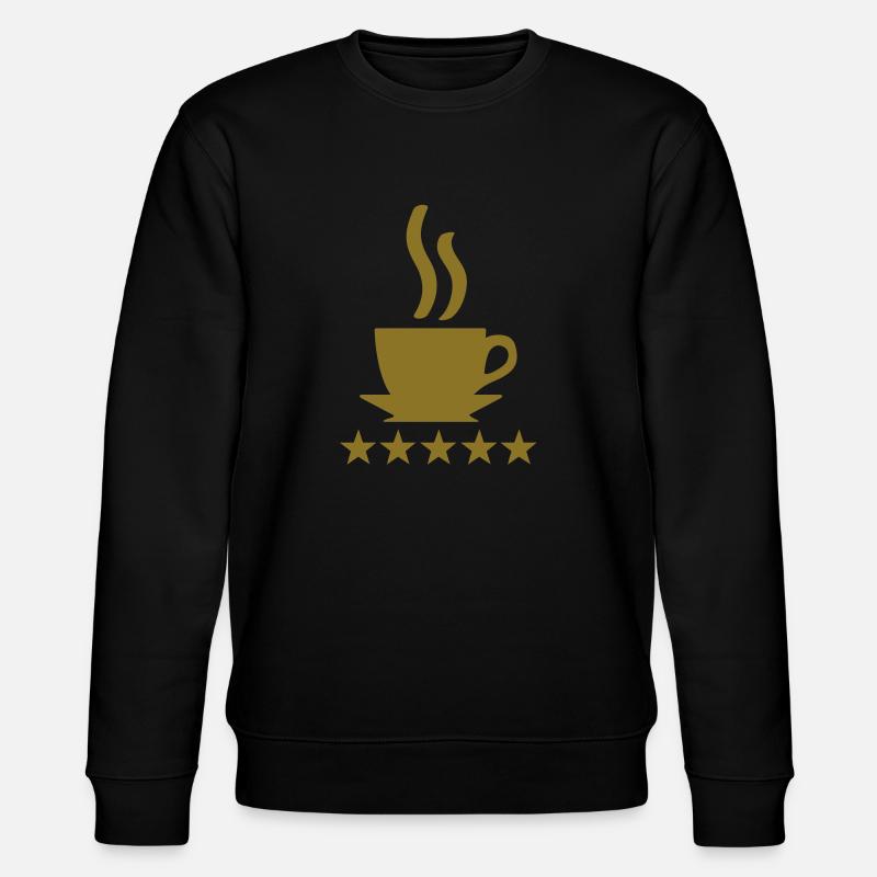 coffee 5 star - Stanley/Stella Unisex Bio-Sweatshirt CHANGER  - Schwarz