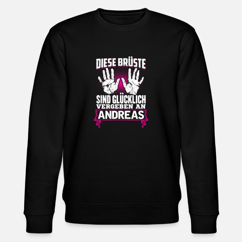 ANDREAS - Brüste Geschenk - Stanley/Stella Unisex Bio-Sweatshirt CHANGER - Schwarz