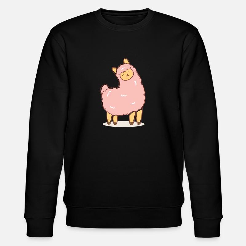 Rosa Schaf - Stanley/Stella Unisex Bio-Sweatshirt CHANGER  - Schwarz