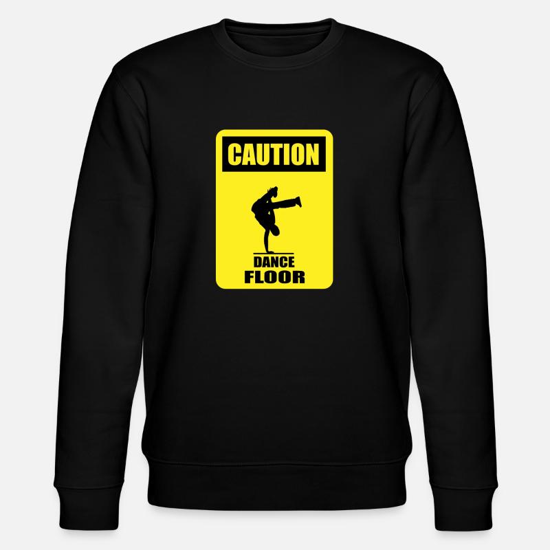 CAUTION - Dance Floor - Stanley/Stella CHANGER Unisex Organic Sweatshirt - black
