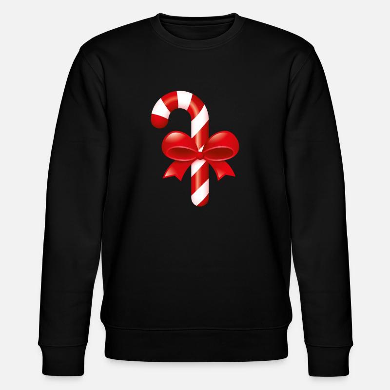 Smiley Christmas Candy - Stanley/Stella CHANGER Unisex Organic Sweatshirt - black