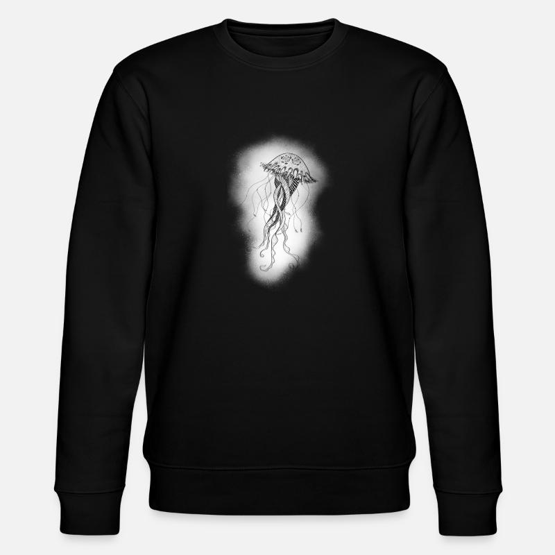 Jellyfish - Stanley/Stella CHANGER Unisex Organic Sweatshirt - black