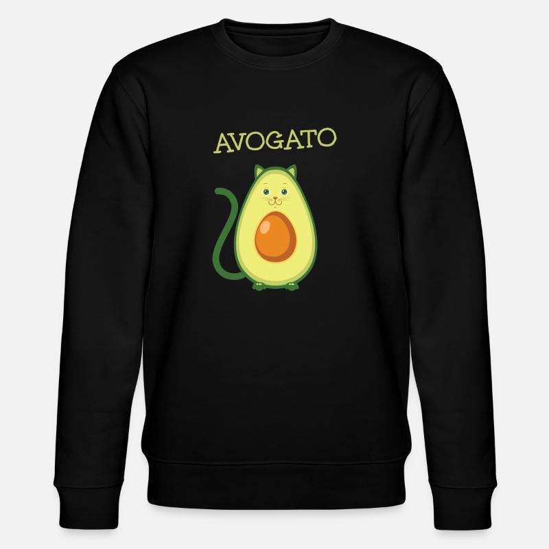 Avogato, Avocado Cat - Sweat bio CHANGER Stanley/Stella Unisexe - noir