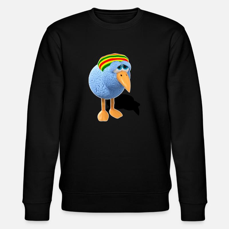 Reggae Bird Peter - Stanley/Stella Unisex Bio-Sweatshirt CHANGER  - Schwarz
