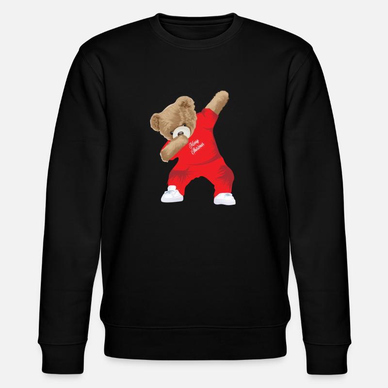 Dabbing Teddy - Stanley/Stella Unisex Bio-Sweatshirt CHANGER  - Schwarz
