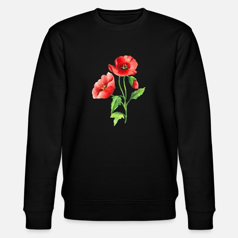 Fleur - Sweat bio CHANGER Stanley/Stella Unisexe - noir