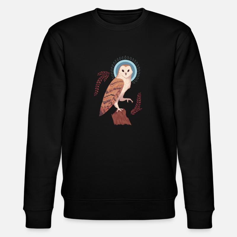 Eule - Stanley/Stella Unisex Bio-Sweatshirt CHANGER  - Schwarz