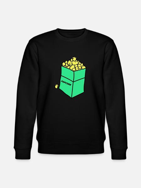 Popcorn 02 - Stanley/Stella CHANGER Unisex Organic Sweatshirt - black