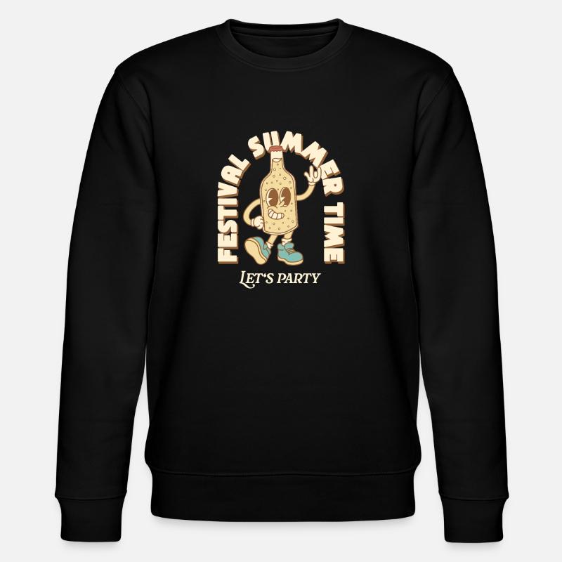 Festival Retro Design - Stanley/Stella Unisex Bio-Sweatshirt CHANGER  - Schwarz