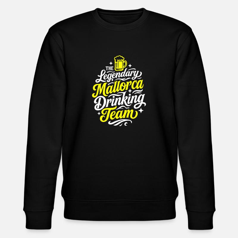 Mallorca Drinking Team - Stanley/Stella Unisex Bio-Sweatshirt CHANGER  - Schwarz