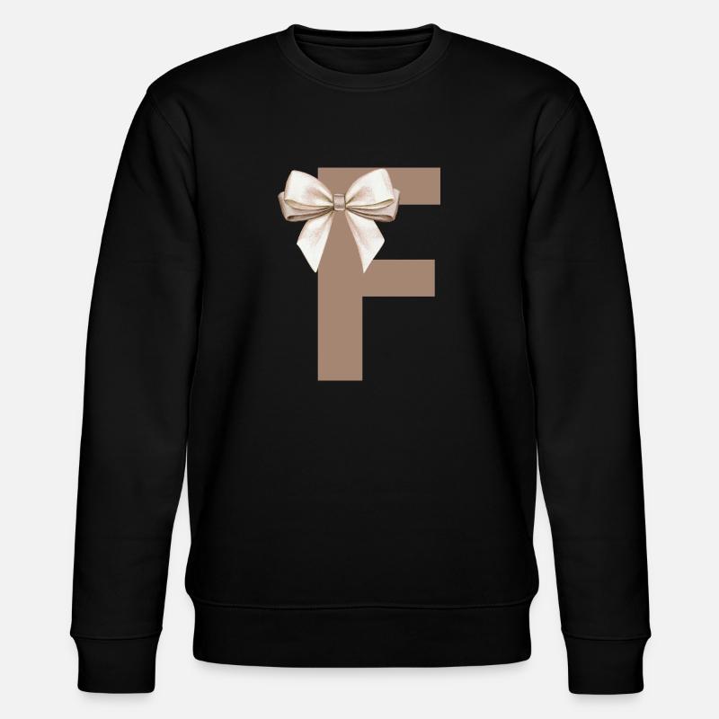 Buchstabe F Knoten - Stanley/Stella Unisex Bio-Sweatshirt CHANGER  - Schwarz