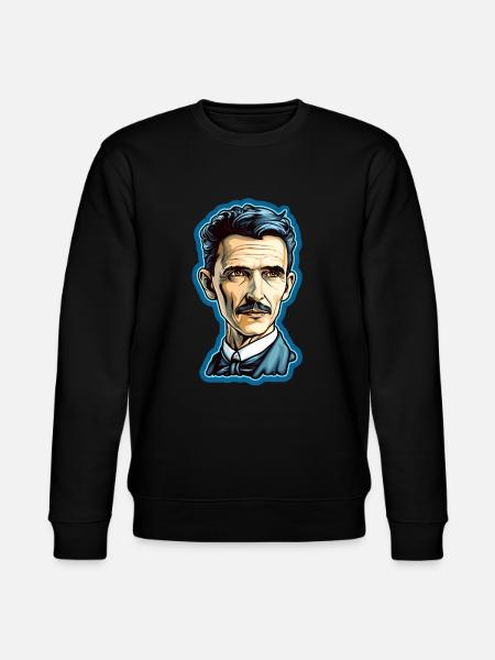 Nikola Tesla - Stanley/Stella CHANGER Unisex Organic Sweatshirt - black