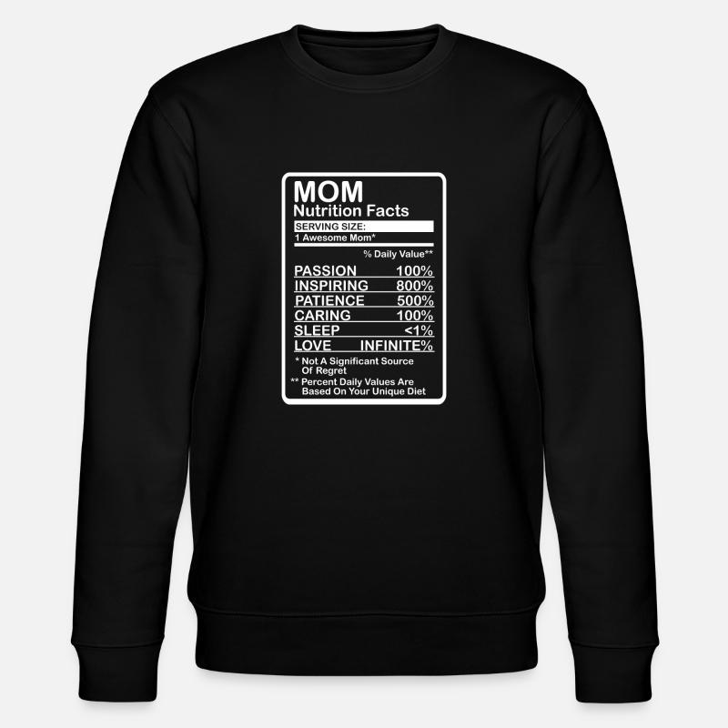 Mother Nutritional Values - Stanley/Stella CHANGER Unisex Organic Sweatshirt - black