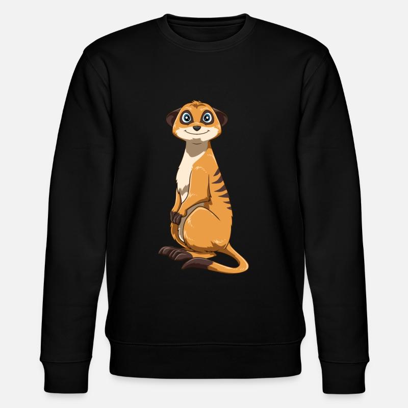 Erdmännchen für einen Erdmännchen Liebhaber - Stanley/Stella Unisex Bio-Sweatshirt CHANGER  - Schwarz