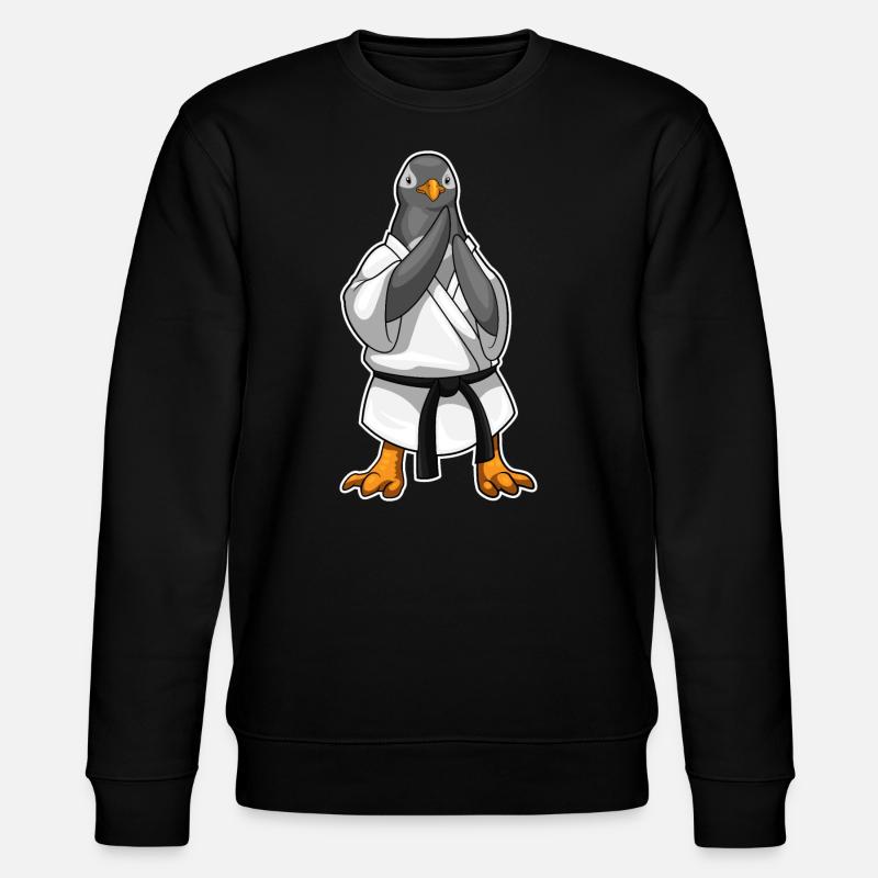 Pinguin Karate Kampfkunst - Stanley/Stella Unisex Bio-Sweatshirt CHANGER  - Schwarz