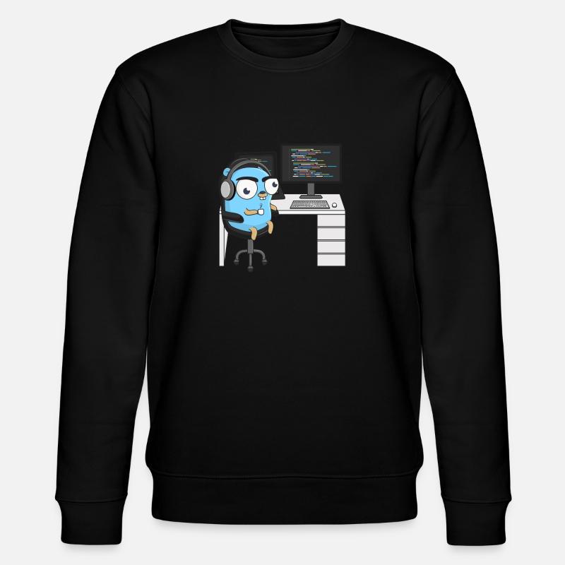 Gopher-Codierung - Stanley/Stella Unisex Bio-Sweatshirt CHANGER  - Schwarz