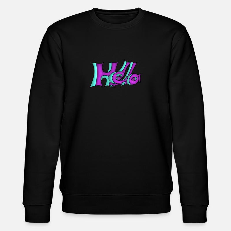 Graffiti style Hello! - Stanley/Stella CHANGER Unisex Organic Sweatshirt - black