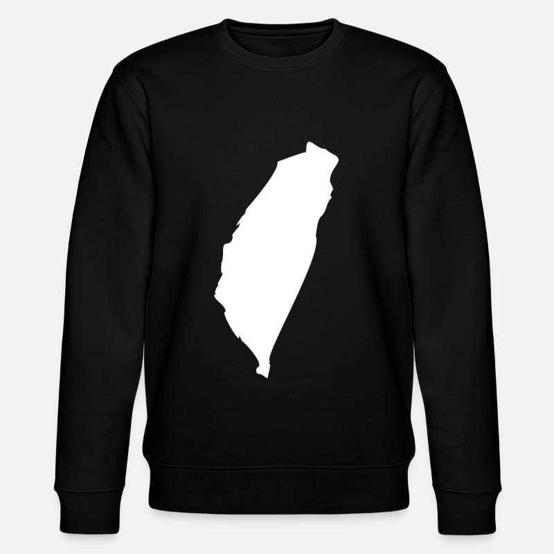 Taiwan map flag - Stanley/Stella CHANGER Unisex Organic Sweatshirt - black