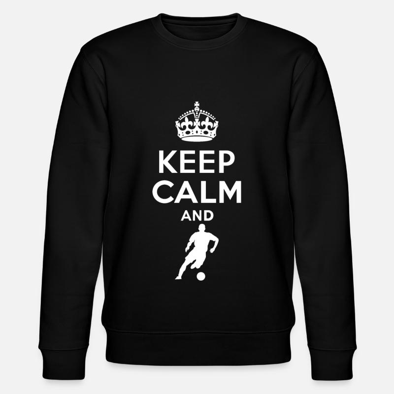 Keep Calm - Fussball - Stanley/Stella CHANGER Unisex Organic Sweatshirt - black