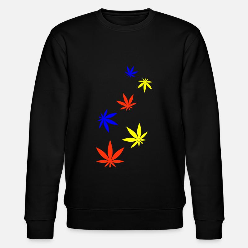 Icône de feuille de chanvre - Sweat bio CHANGER Stanley/Stella Unisexe - noir