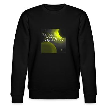 My private space - Stanley/Stella CHANGER Unisex Organic Sweatshirt - black - Front - Nik (191cm) & Marisol (170cm)