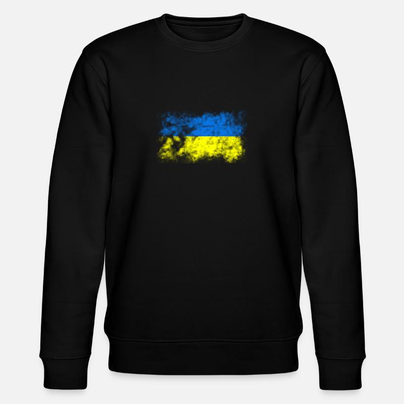 Ukraine - Stanley/Stella Unisex Bio-Sweatshirt CHANGER  - Schwarz