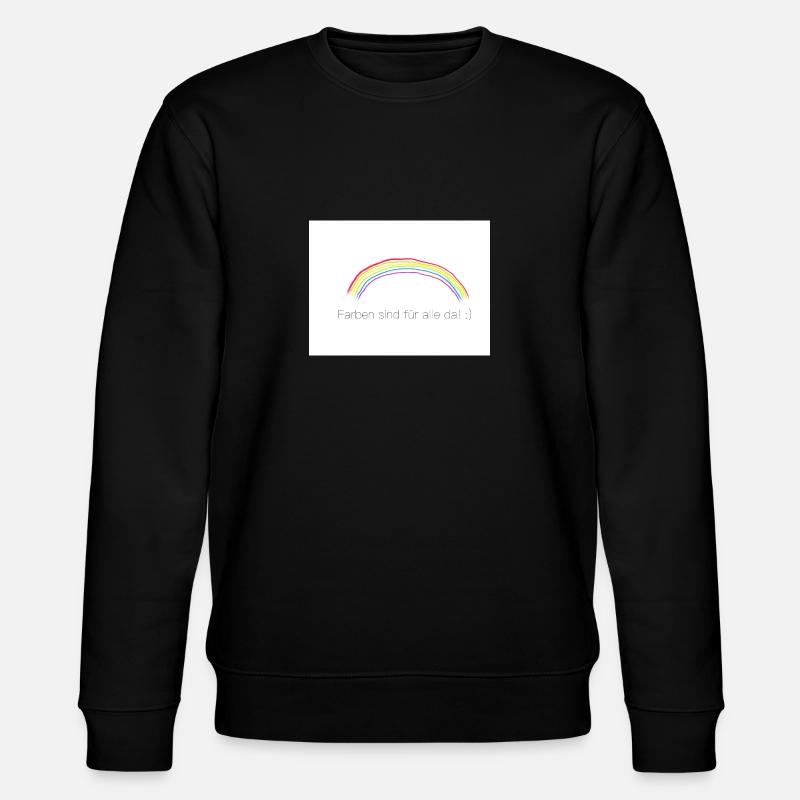 Regenbogen - Stanley/Stella Unisex Bio-Sweatshirt CHANGER  - Schwarz