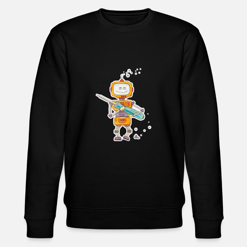 tinbot aquarelle - Sweat bio CHANGER Stanley/Stella Unisexe - noir