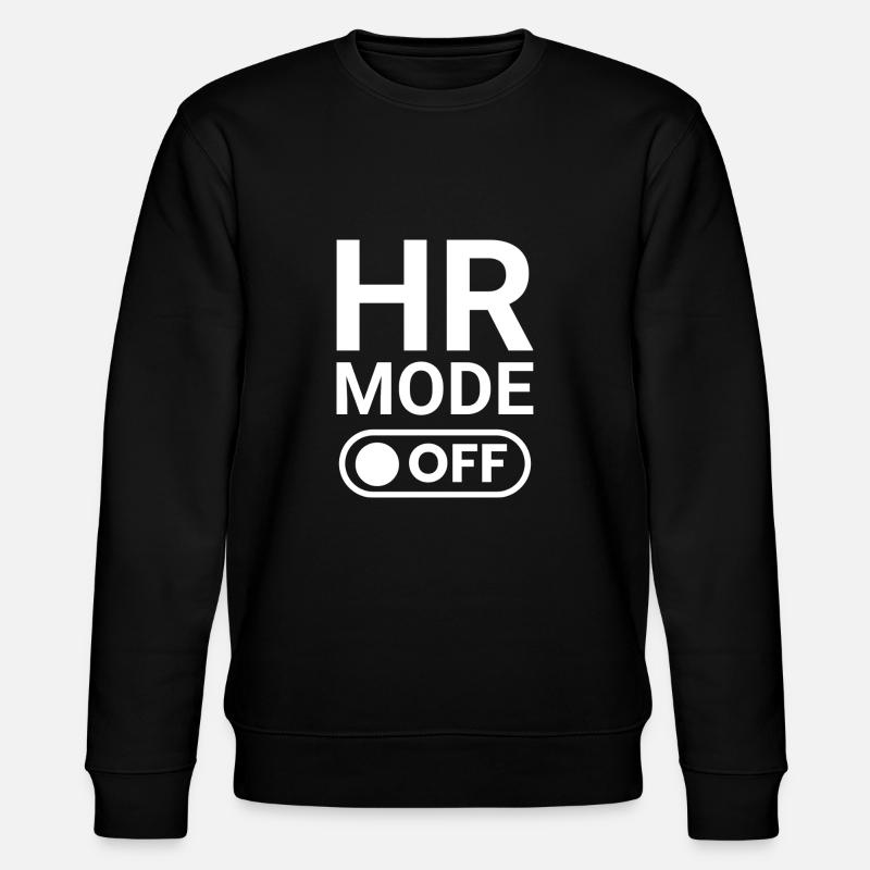 HR Mode OFF - Stanley/Stella CHANGER Unisex Organic Sweatshirt - black