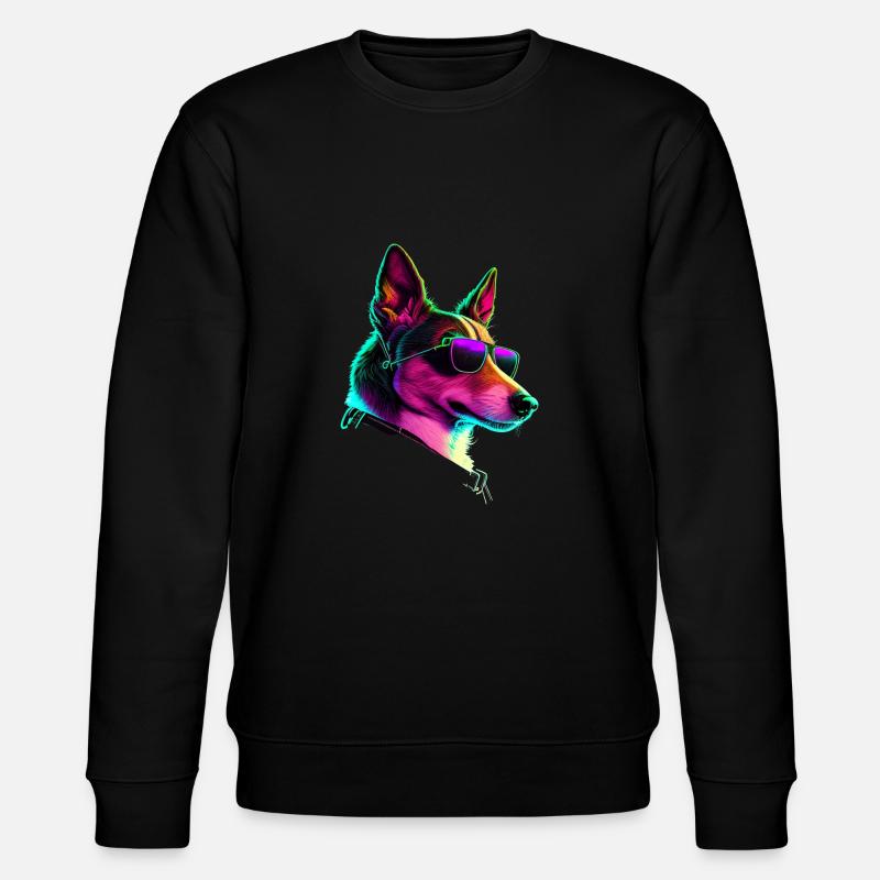 Basenji Chiens Basenjis - Sweat bio CHANGER Stanley/Stella Unisexe - noir