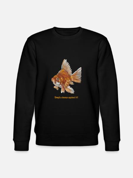 Shaky goldfish - Stanley/Stella CHANGER Unisex Organic Sweatshirt - black