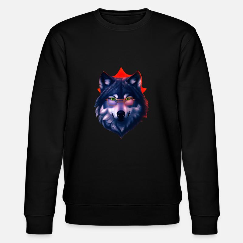 Wolf - Stanley/Stella Unisex Bio-Sweatshirt CHANGER  - Schwarz