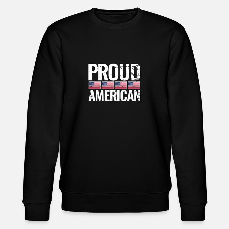 Fier drapeau américain américain américain - Sweat bio CHANGER Stanley/Stella Unisexe - noir