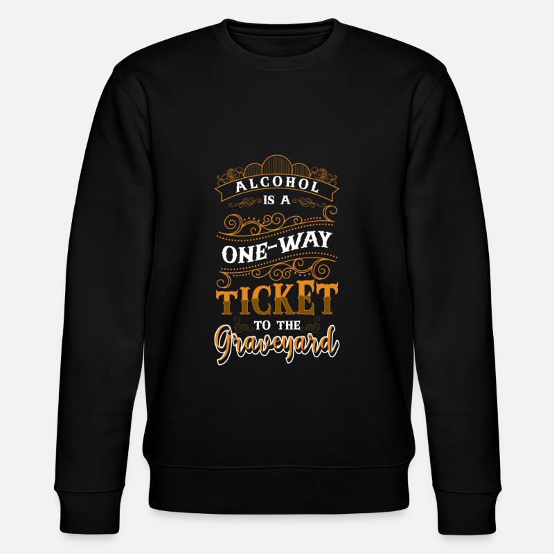 Bier Säufer Alkoholfreies Bier - Stanley/Stella Unisex Bio-Sweatshirt CHANGER - Schwarz