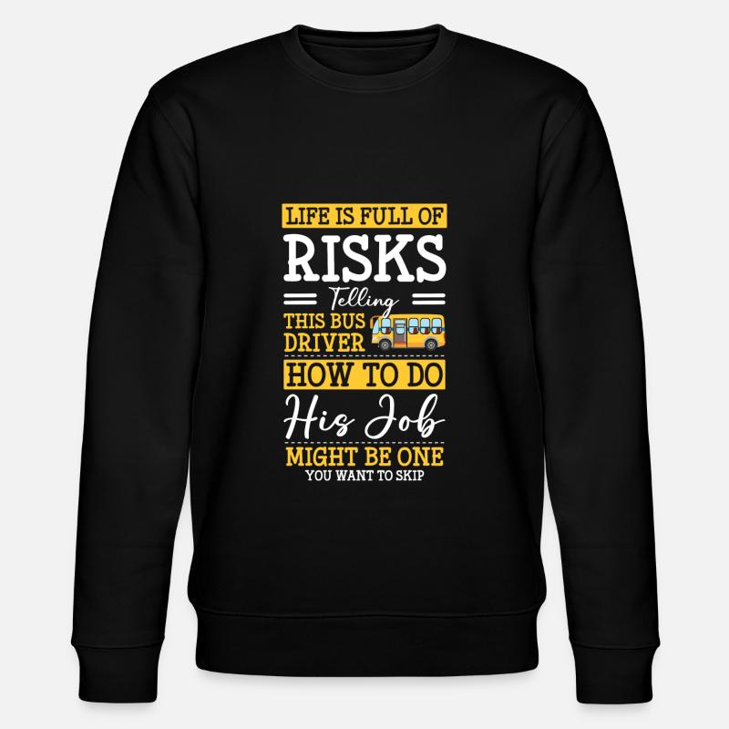 Bus driver Profession Work - Stanley/Stella CHANGER Unisex Organic Sweatshirt - black